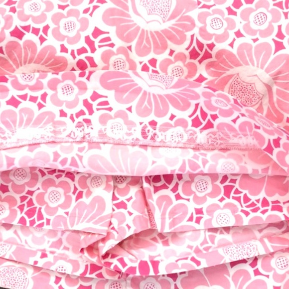 LILLY PULITZER Vintage Pink Floral Mini Skort - Picture 4 of 6